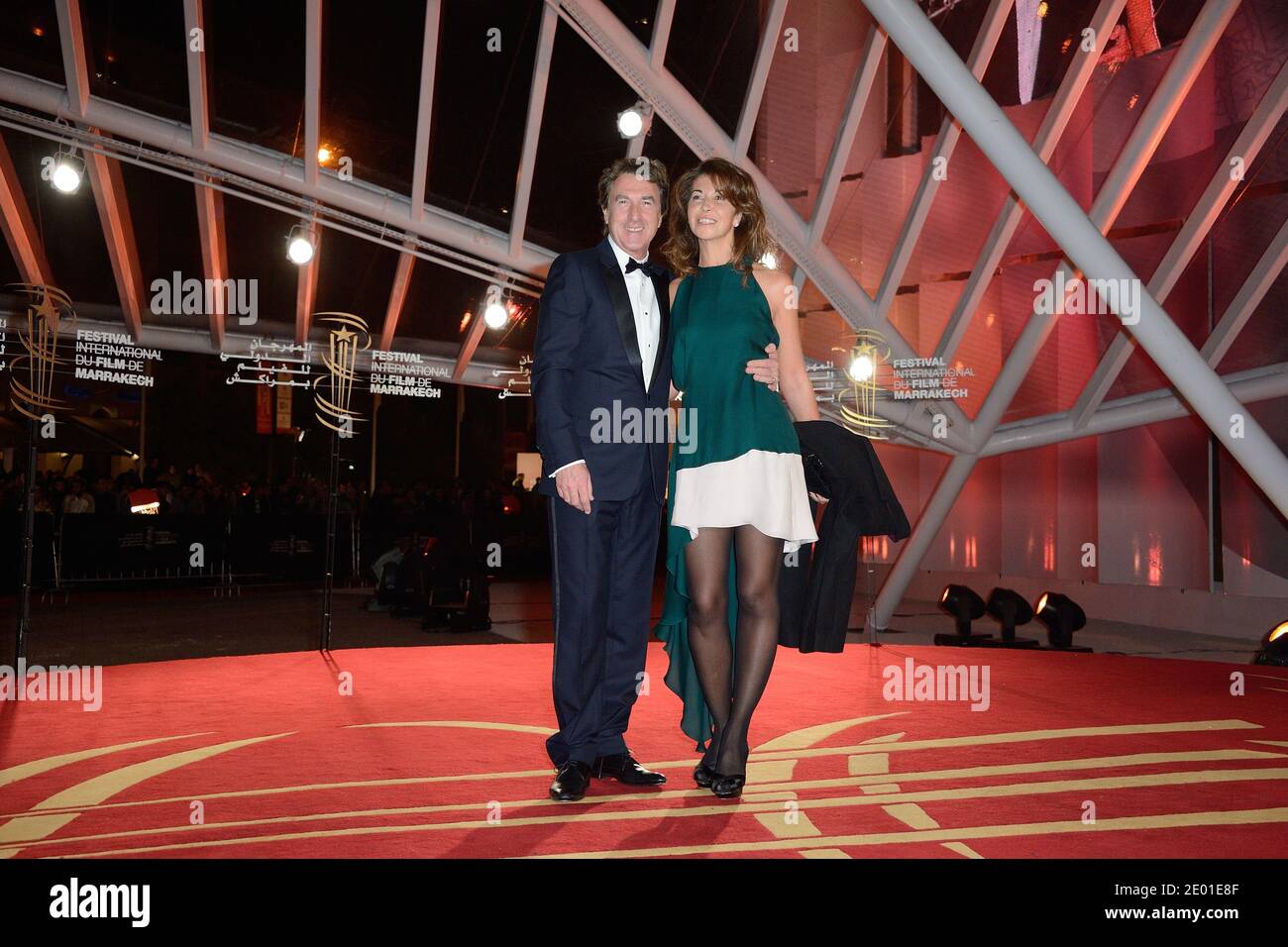 Francois Cluzet and his wife Narjiss attending the 13th Marrakech Film Festival opening ceremony in Marrakech, Morocco on November 29, 2013. Photo by Nicolas Briquet/ABACAPRESS.COM Stock Photo