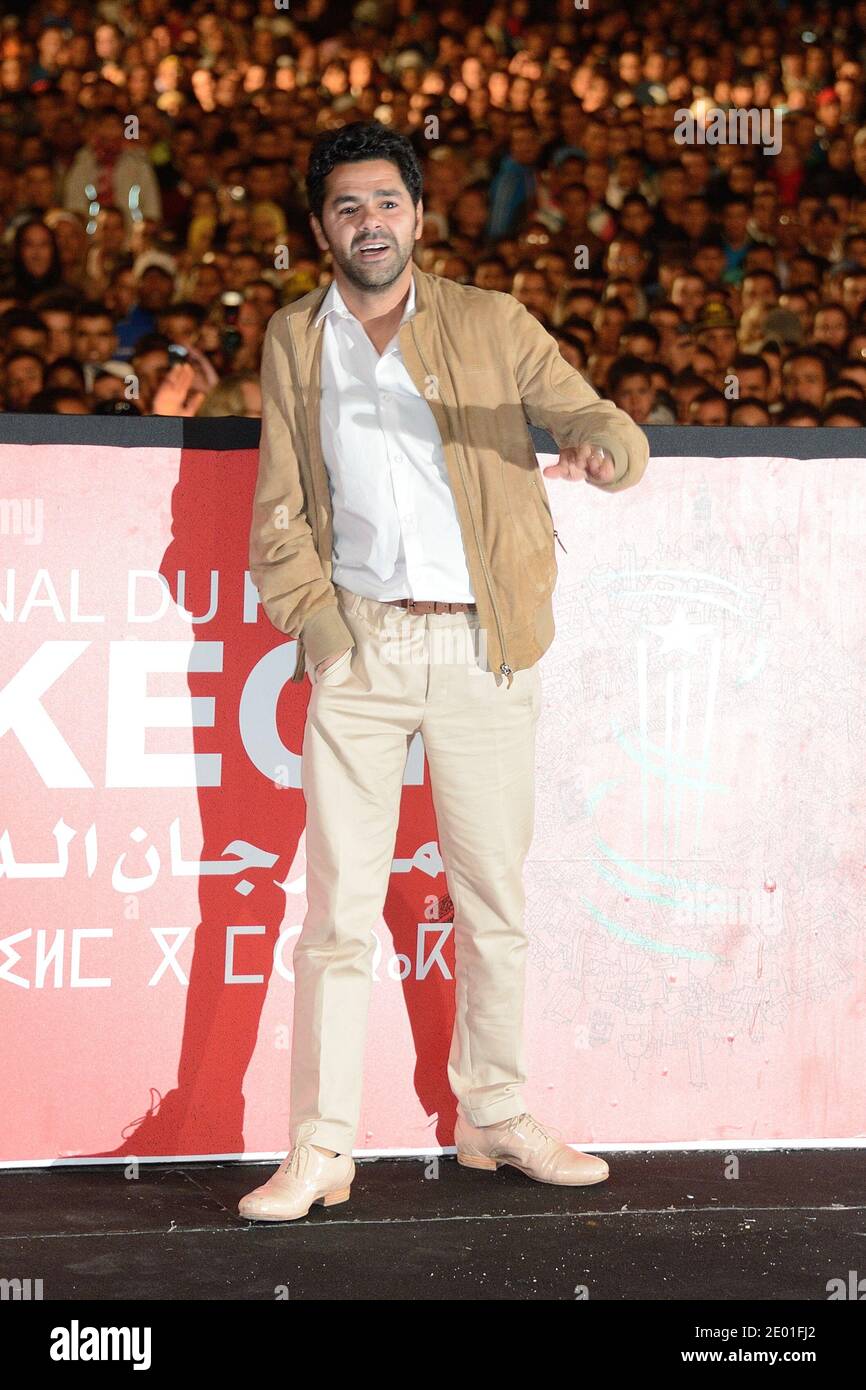 Jamel Debbouze poses during the 13th Marrakech Film Festival, Morocco on December 1, 2013. Photo by Nicolas Briquet/ABACAPRESS.COM Stock Photo