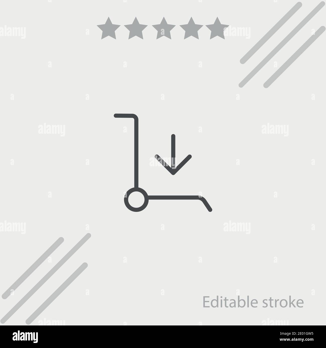 down arrow vector icon modern simple vector illustration Stock Vector ...