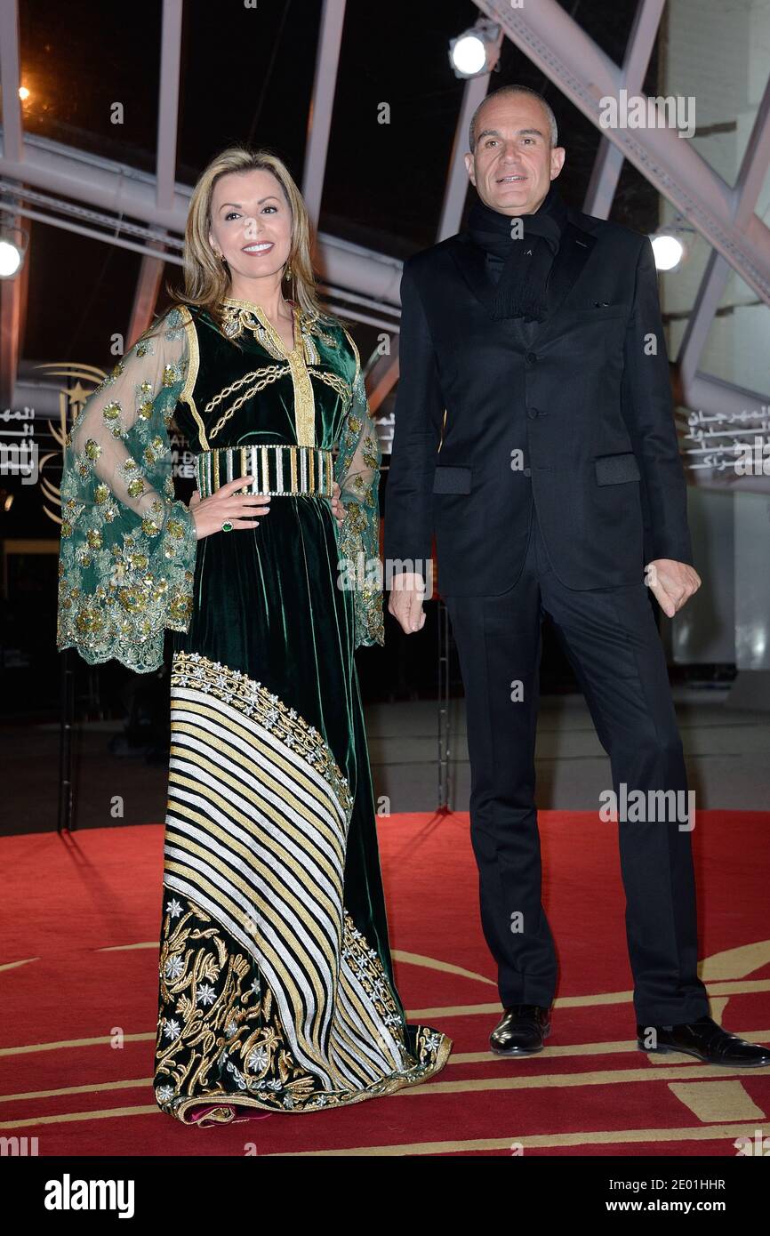 Fairouz and Laurent Weil attending the screening of 'Sara' as part of the 13th Marrakech Film Festival, in Marrakech, Morocco on December 3, 2013. Photo by Nicolas Briquet/ABACAPRESS.COM Stock Photo