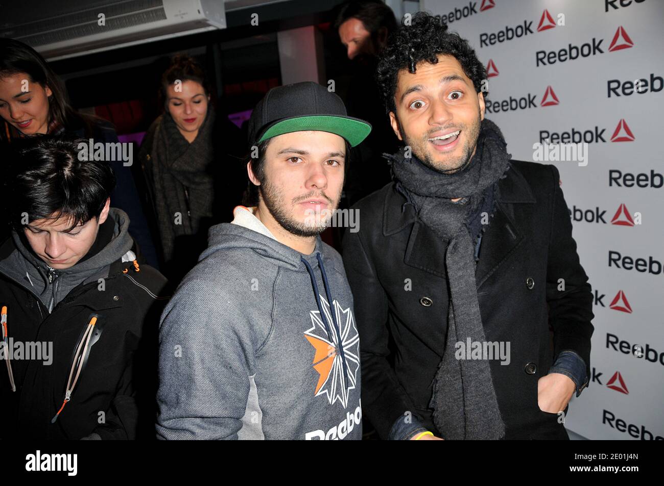 Tony Saint Laurent and Orelsan attending the Reebok Concept Store Opening  event at Avenue de L'Opera in Paris, France on December 4, 2013. Photo by  Thierry Plessis/ABACAPRESS.COM Stock Photo - Alamy