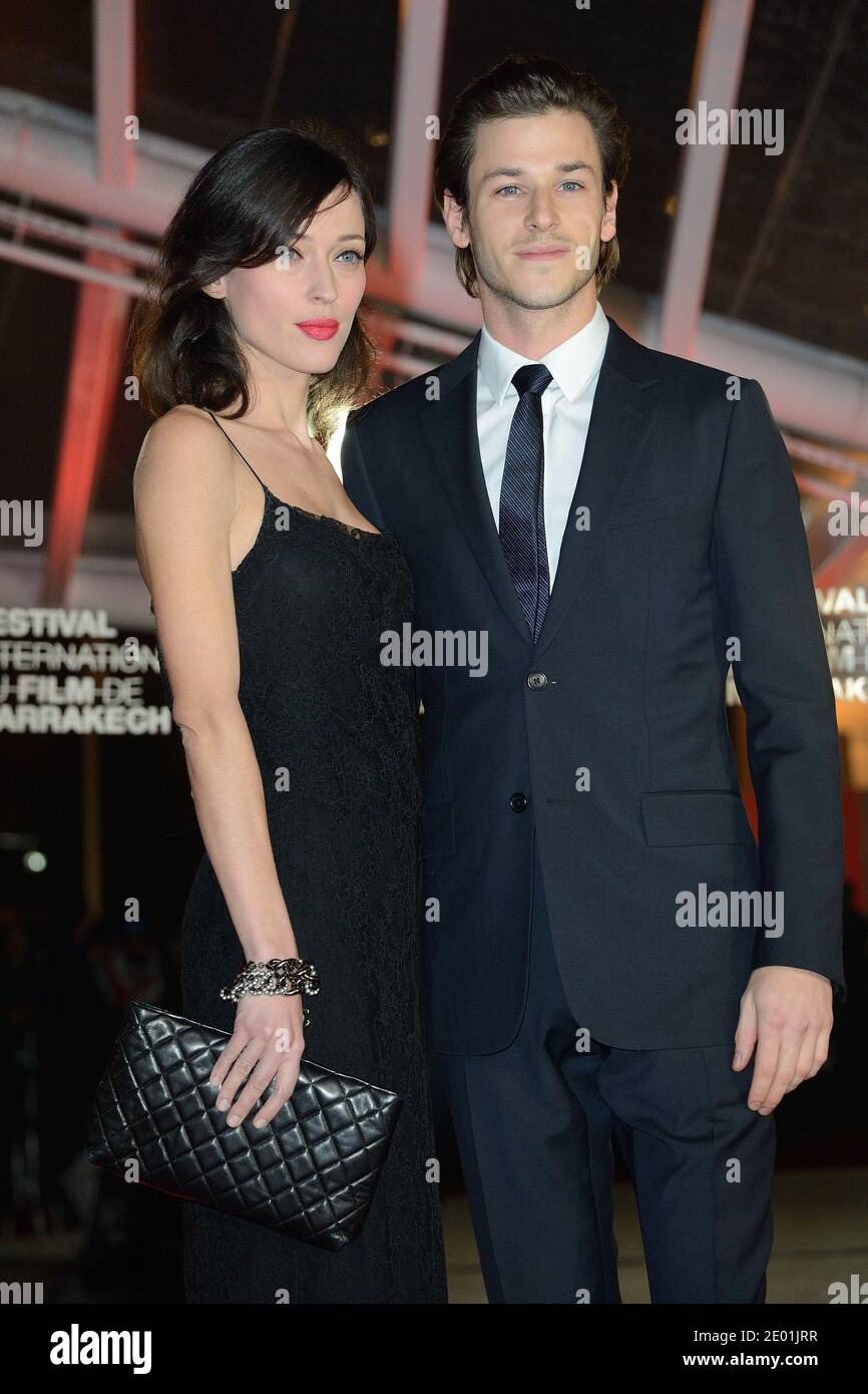 Gaspard Ulliel and his girlfriend Gaelle attending the screening of ...