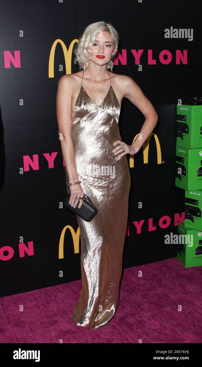 Caroline D'Amore attending Nylon Magazine's December issue party at Stage One in West Hollywood, Los Angeles, CA, USA on December 5, 2013. (Pictured: Caroline D'Amore) Photo by Baxter/ABACAPRESS.COM Stock Photo
