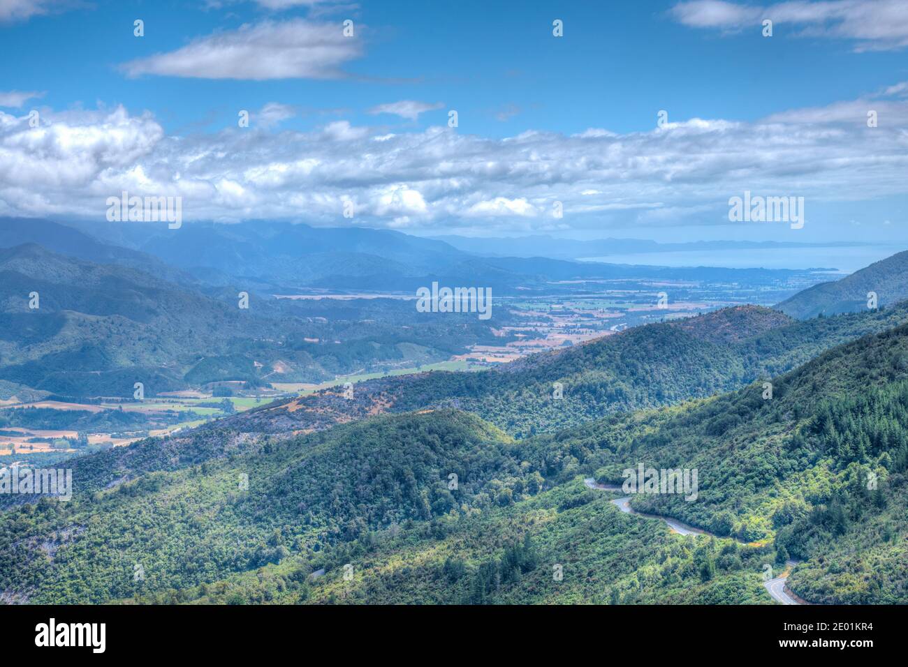 Aerial view of Golden Bay region in New Zealand Stock Photo Alamy