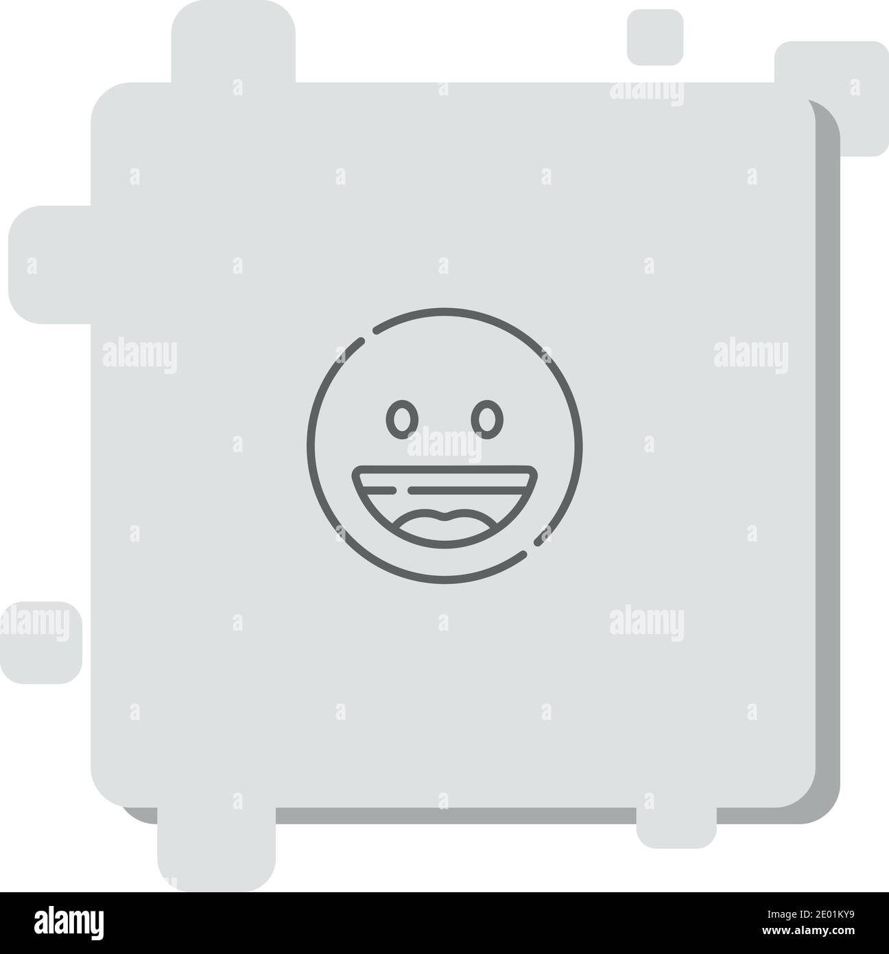 happy vector icon modern simple vector illustration Stock Vector Image ...