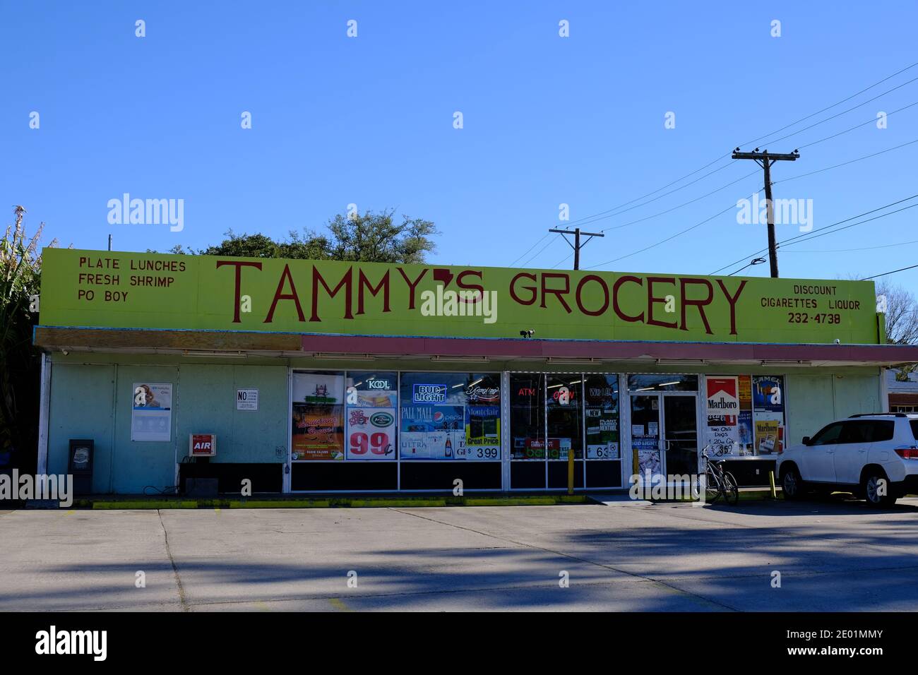 Tammy's Grocery in Freetown of Lafayette Louisiana. Historic neighborhood near downtown Lafayette. Stock Photo