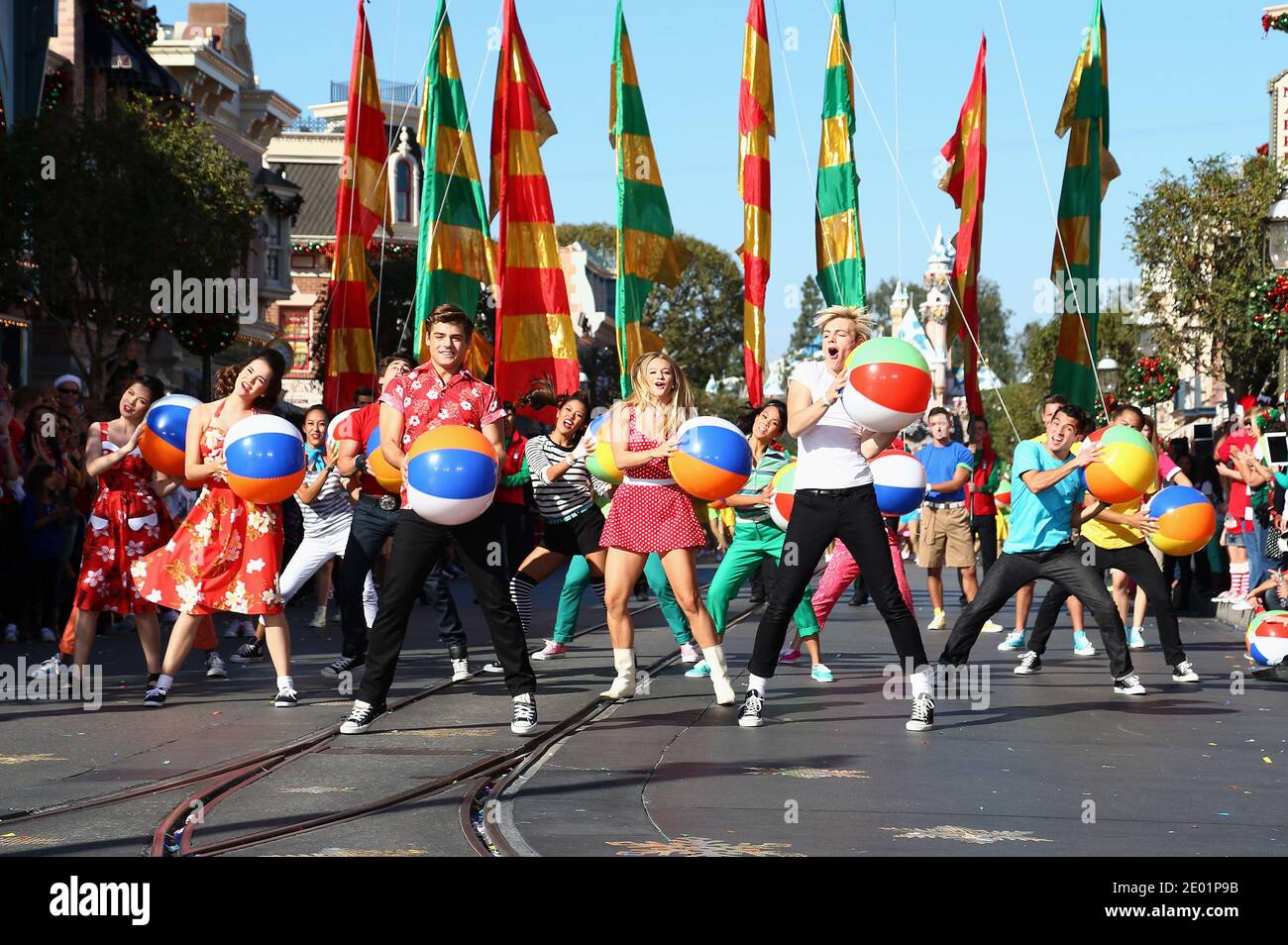 Abc Christmas Parade Taping 2022 Ross Lynch, Maia Mitchell And The Cast Of The Hit Disney Channel Original  Movie, 'Teen Beach Movie' Perform A Medley Of Songs During A Taping For The  'Disney Parks Christmas Day Parade'