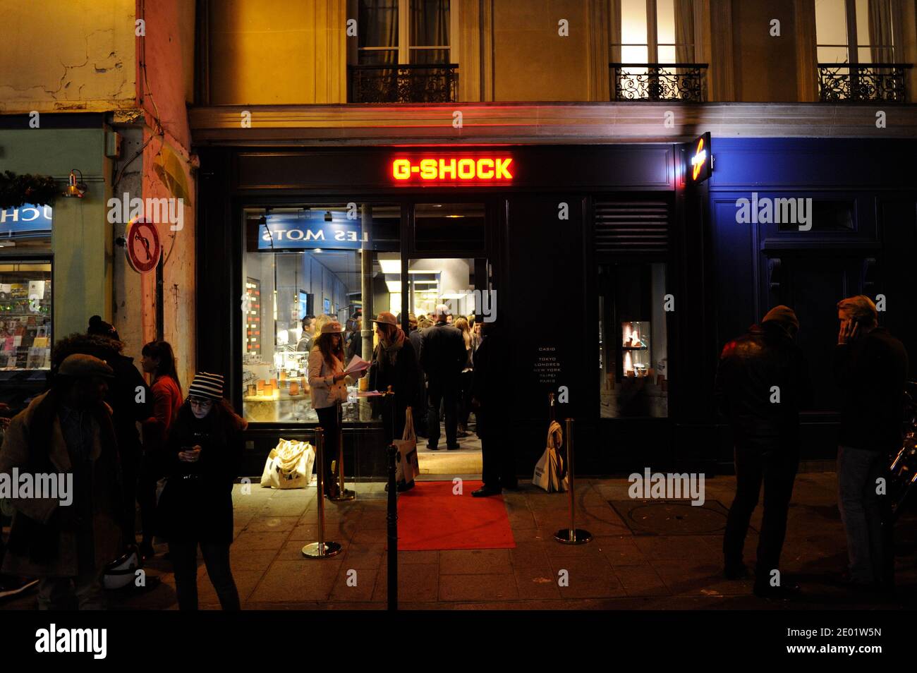 G Shock Casio party in Paris, France on Decmber 12, 2013. Photo by Alban  Wyters/ABACAPRESS.COM Stock Photo - Alamy