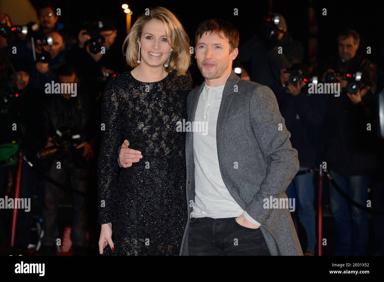 James Blunt and Sofia Wellesley attending the 15th NRJ Music Awards ...