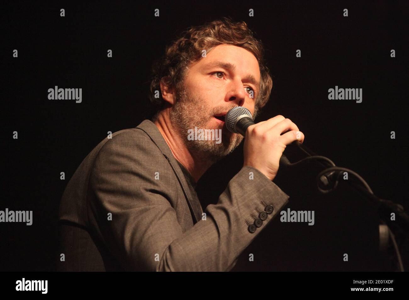 Baxter Dury Band performs at the party for the 40th anniversary of the daily Liberation held at Le Centquatre in Paris, France, on December 13, 2013. Photo by Audrey Poree/ABACAPRESS.COM Stock Photo