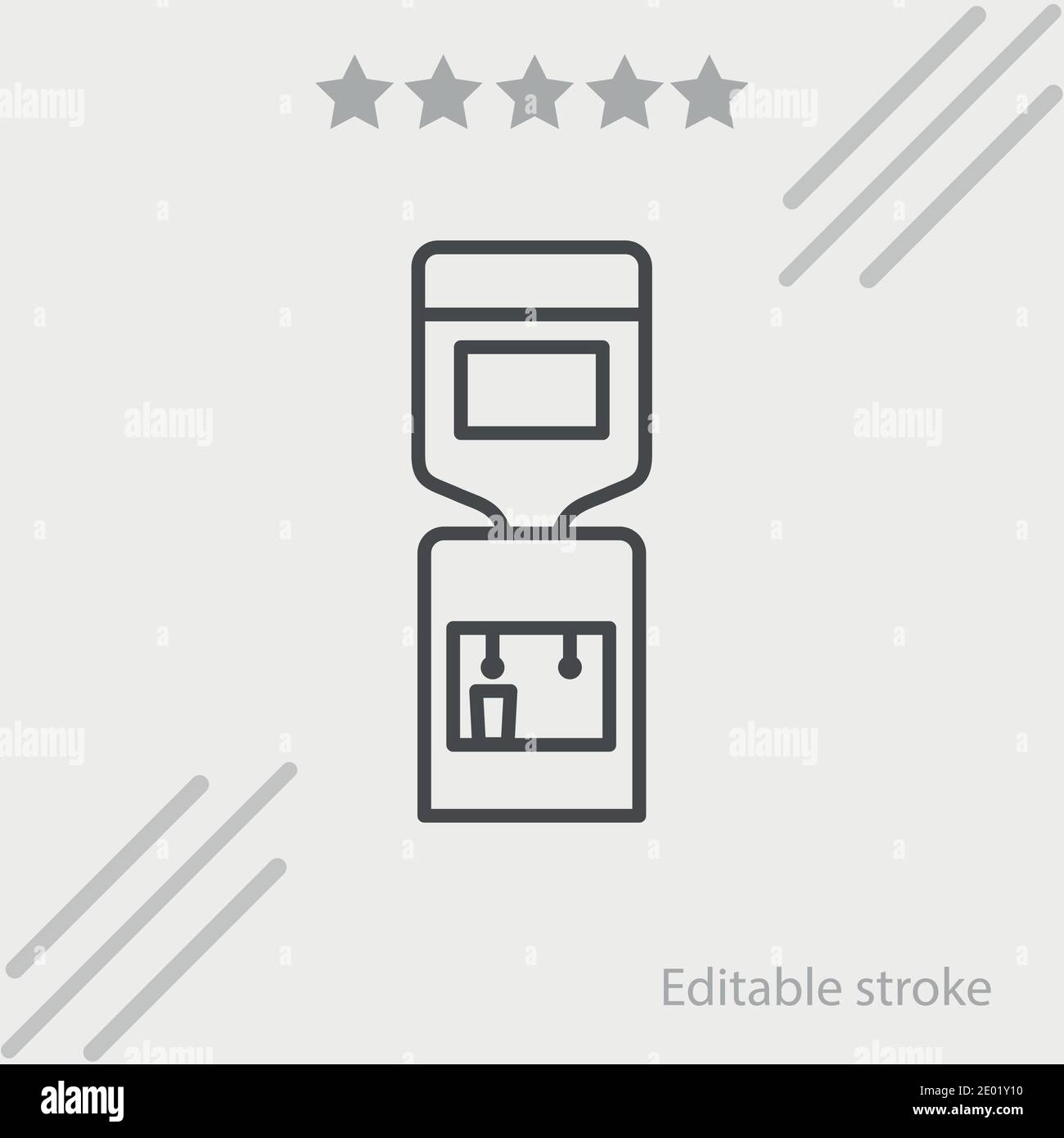 water machine vector icon modern simple vector illustration Stock