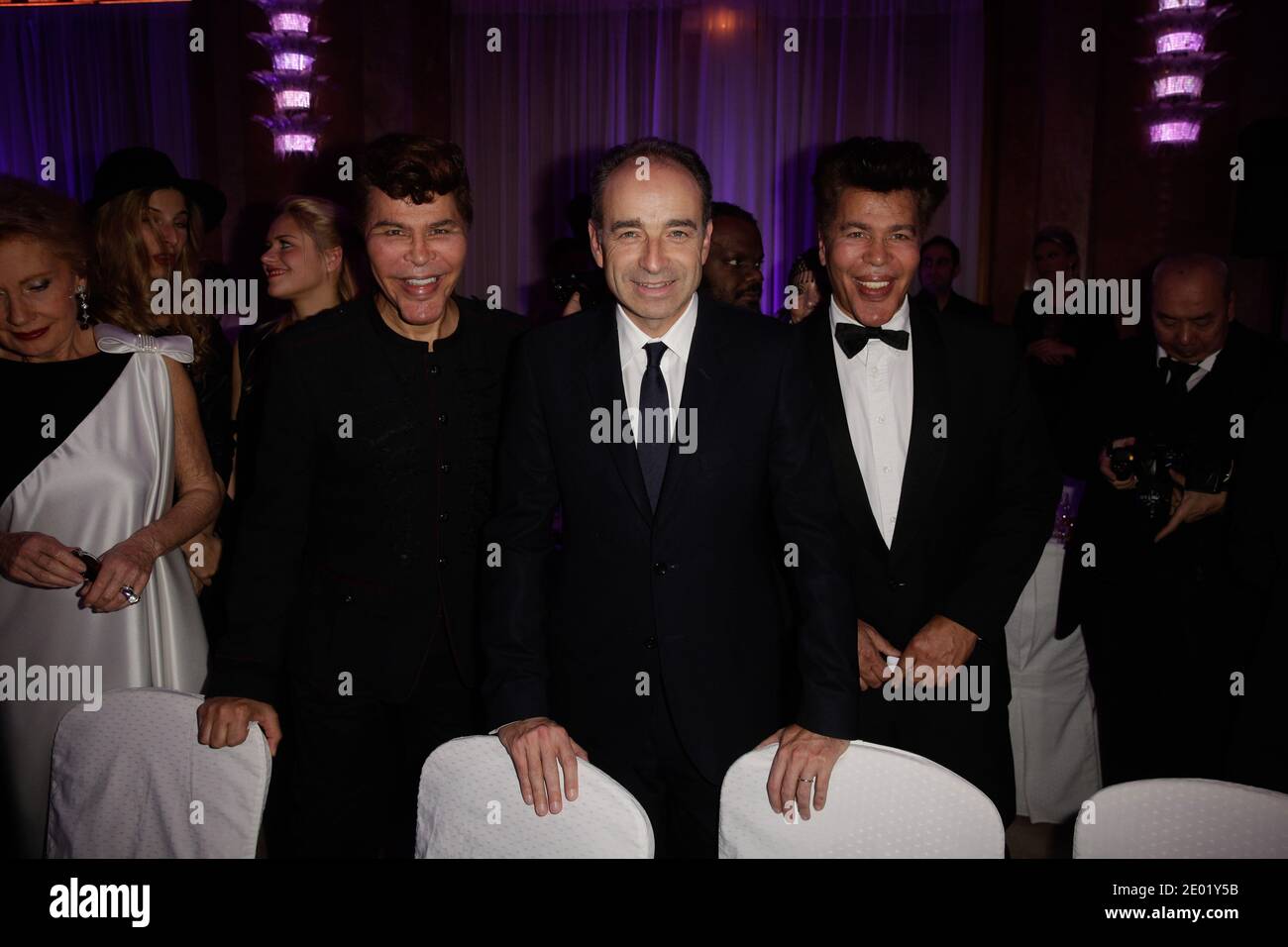 Jean-Francois Cope, Igor and Grichka Bogdanoff attending 'The Best Awards 2013' Ceremony held at Salons Hoche, in Paris, France on December 16, 2013. Photo by Jerome Domine/ABACAPRESS.COM Stock Photo