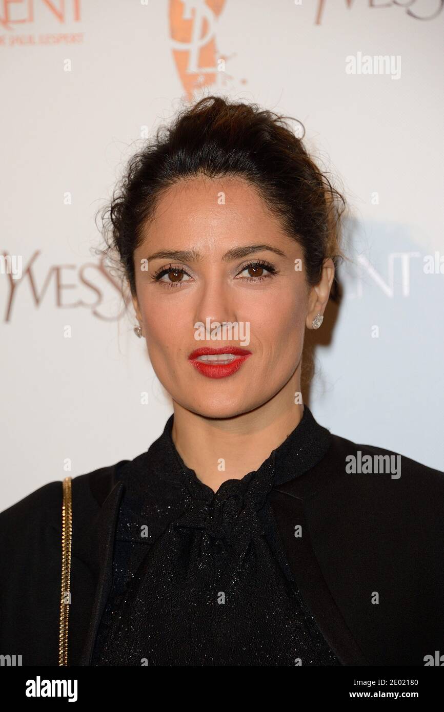 Salma Hayek attending the premiere of the film Yves Saint Laurent held at the Cinema UGC Normandie in Paris, France on December 19, 2013 in Paris, France. Photo by Nicolas Briquet/ABACAPRESS.COM Stock Photo