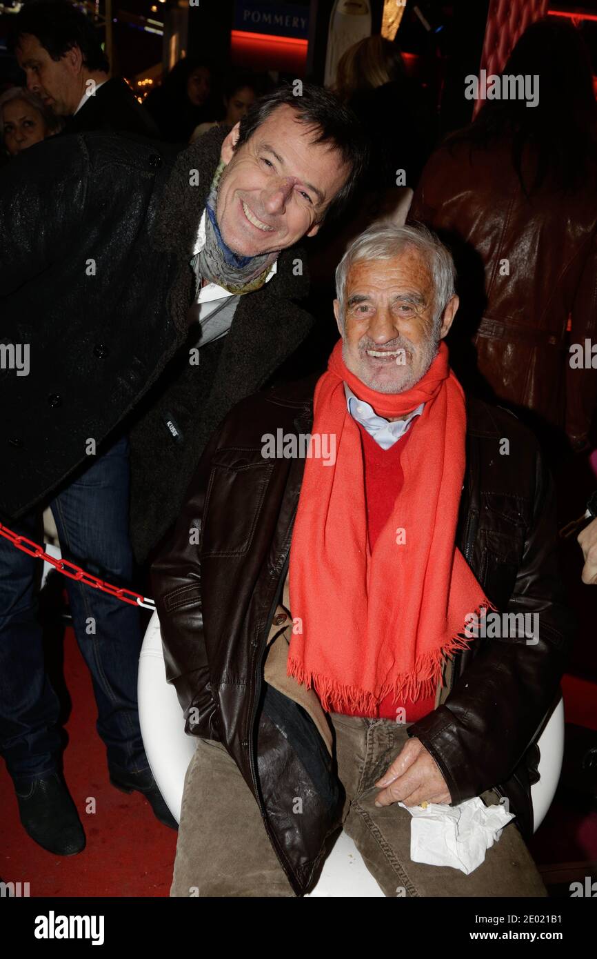 Jean-Luc Reichmann and Jean-Paul Belmondo attending the Grand Palais  funfair Party hosted by Marcel Campion in Paris, France on December 19,  2013. Photo by Jerome Domine/ABACAPRESS.COM Stock Photo - Alamy