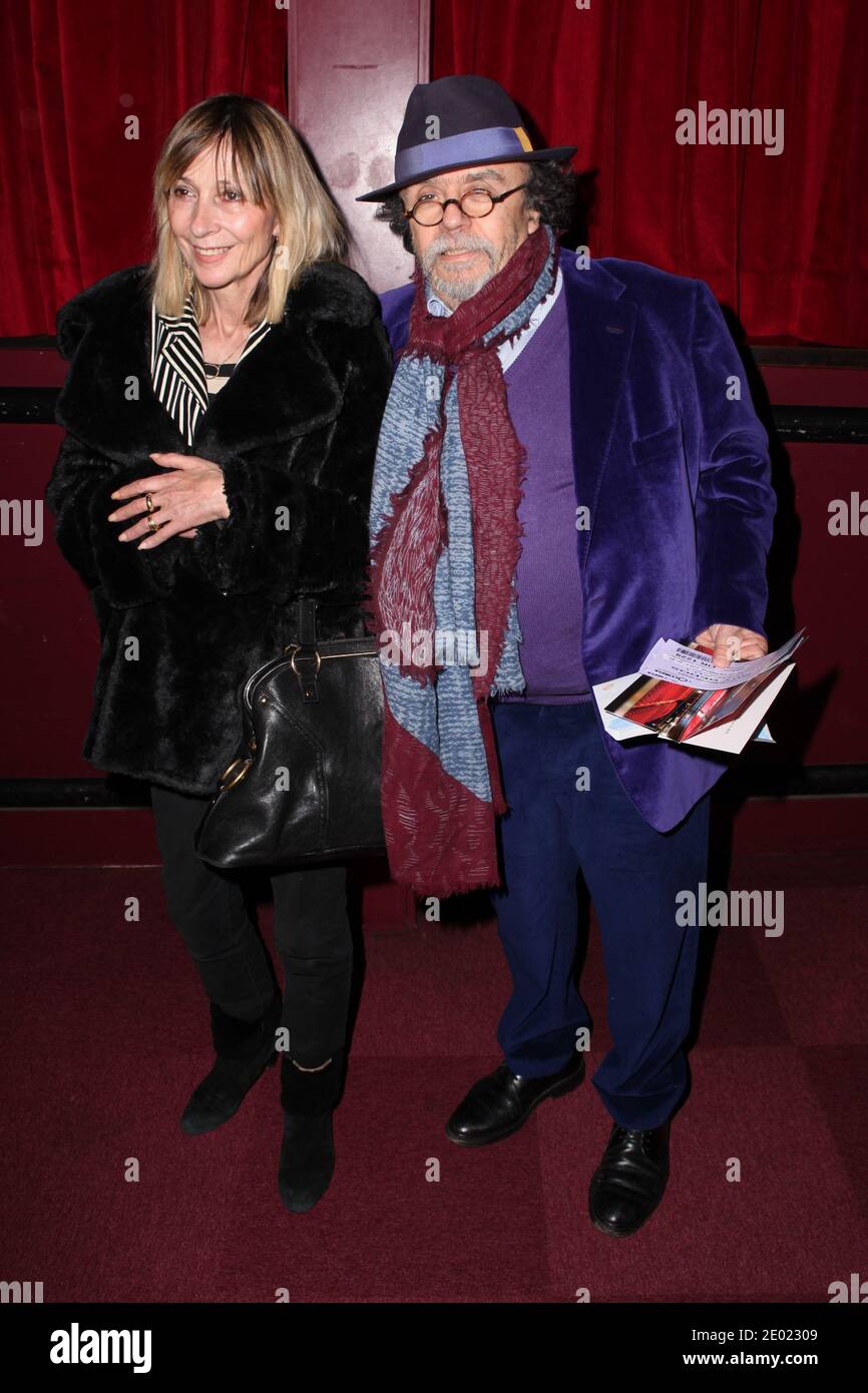 Jean-Michel Ribes and wife Sydney attending the Last One Man Show of Guy  Bedos 'La der des der' held at the Olympia concert hall in Paris, France on  December 23, 2013. Photo