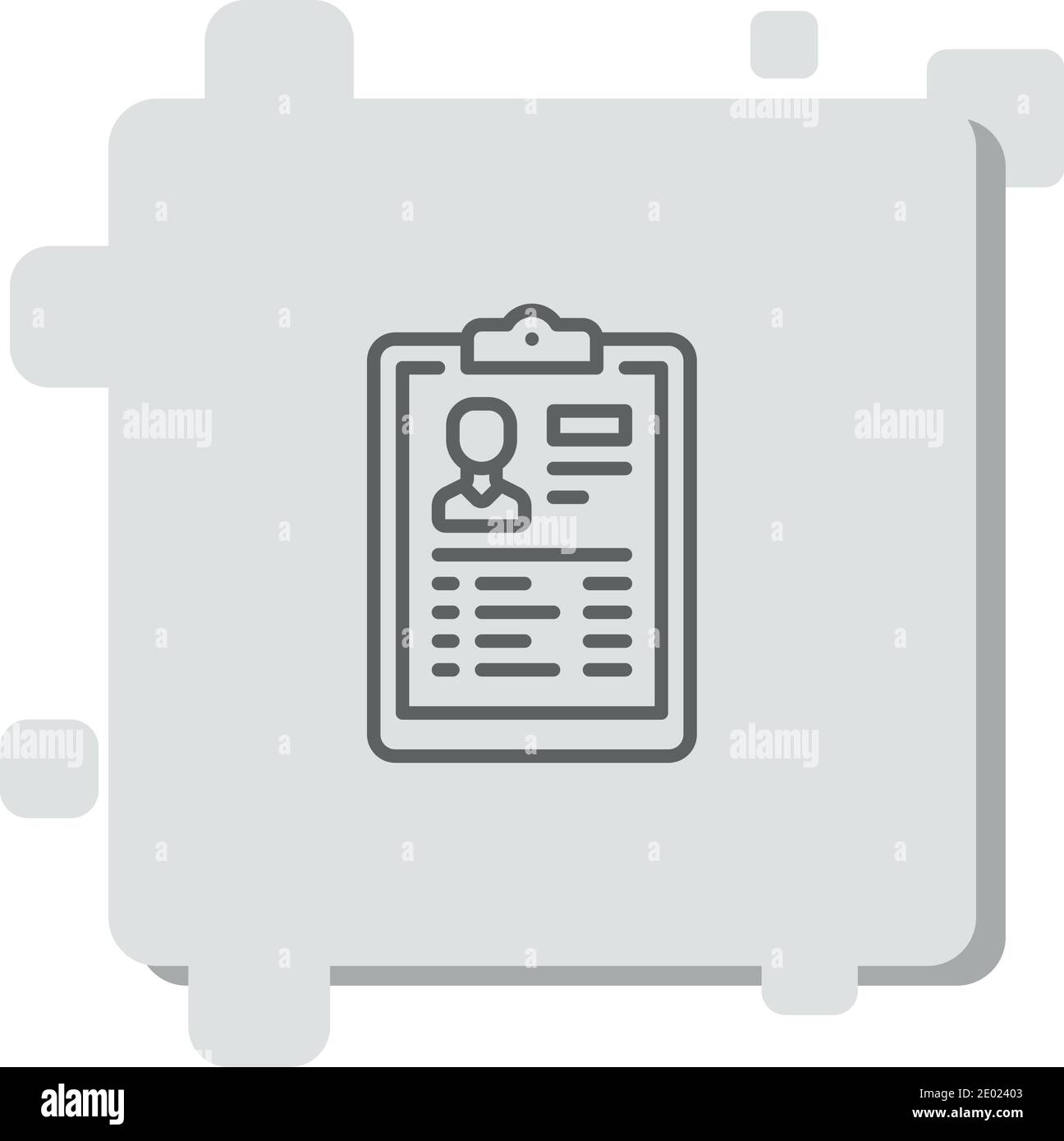 curriculum vector icon modern simple vector illustration Stock Vector ...