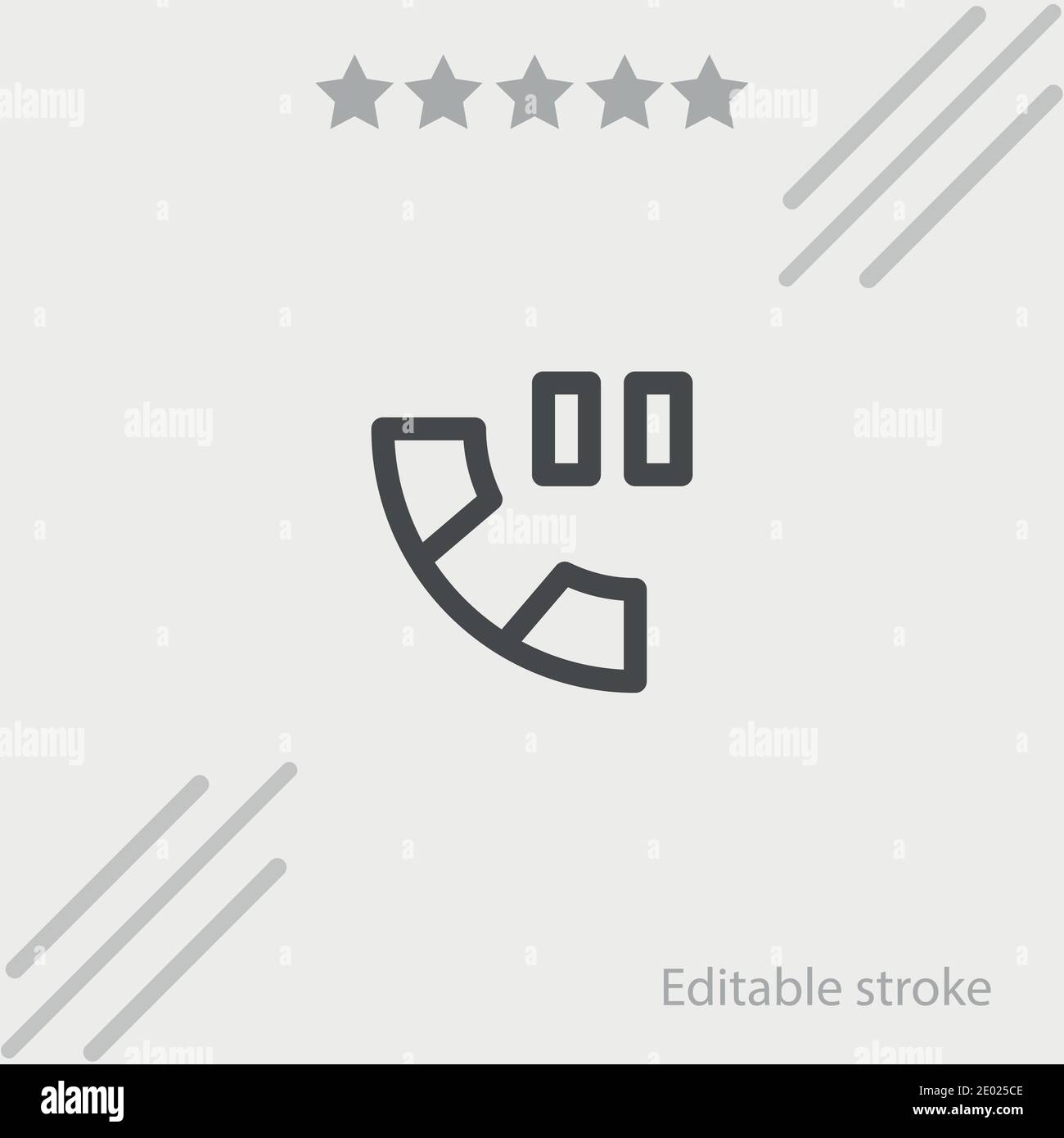 pause vector icon modern simple vector illustration Stock Vector Image ...