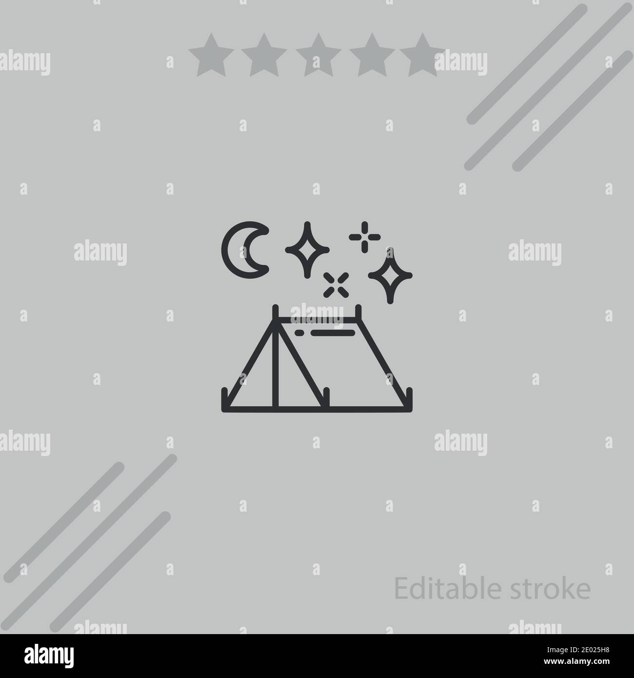 camping vector icon modern simple vector illustration Stock Vector ...