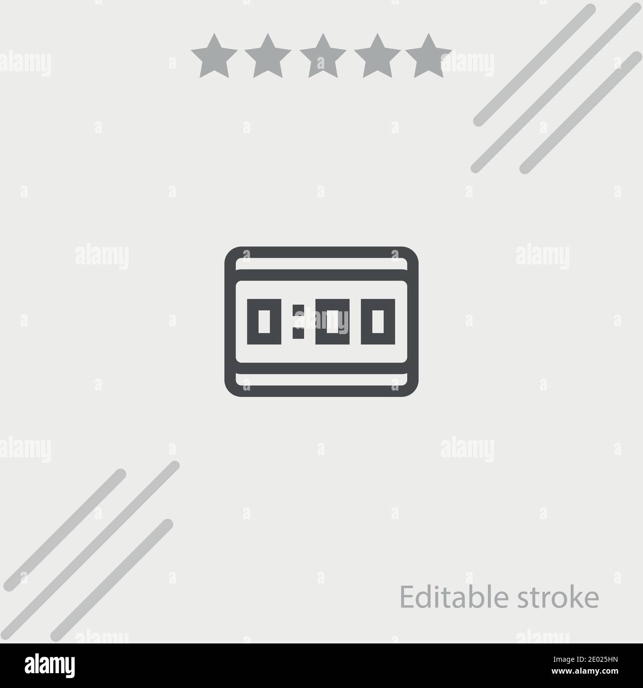 digital clock vector icon modern simple vector illustration Stock ...
