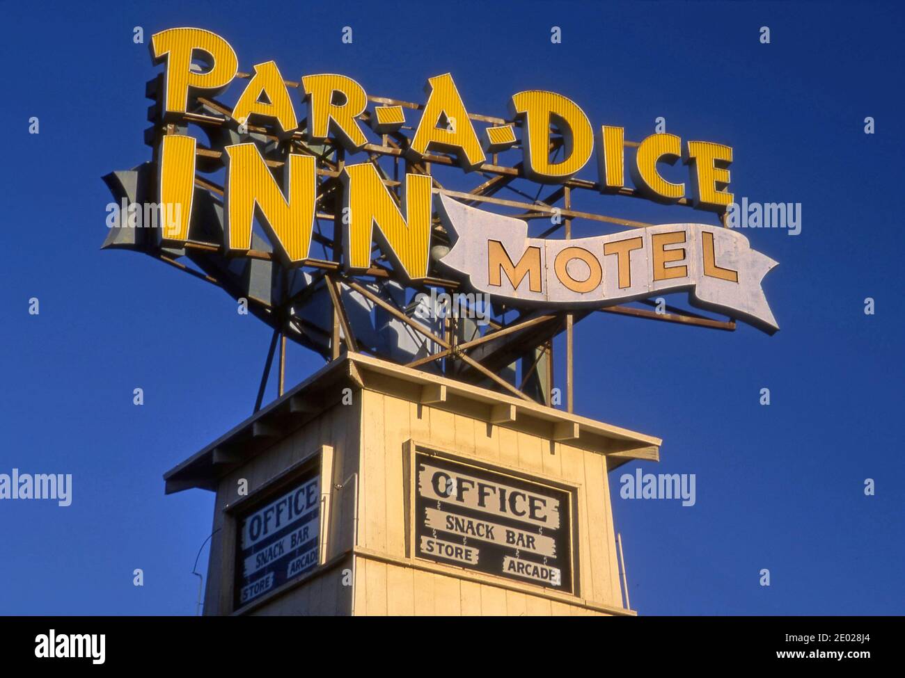 Par-A-Dice Inn Motel in Las Vegas, Nevada Stock Photo