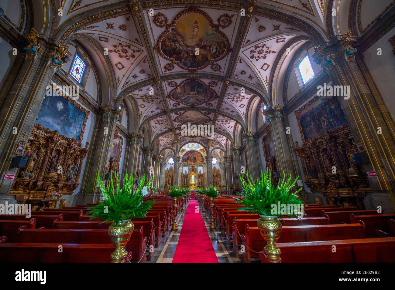 Iglesia de San Juan Bautista interior view in historic center of Coyoacan in Mexico City CDMX, Mexico Stock Photo - Alamy Iglesia de San Juan Bautista interior view in historic center of Coyoacan in Mexico City CDMX, Mexico Stock Photo - Alamy