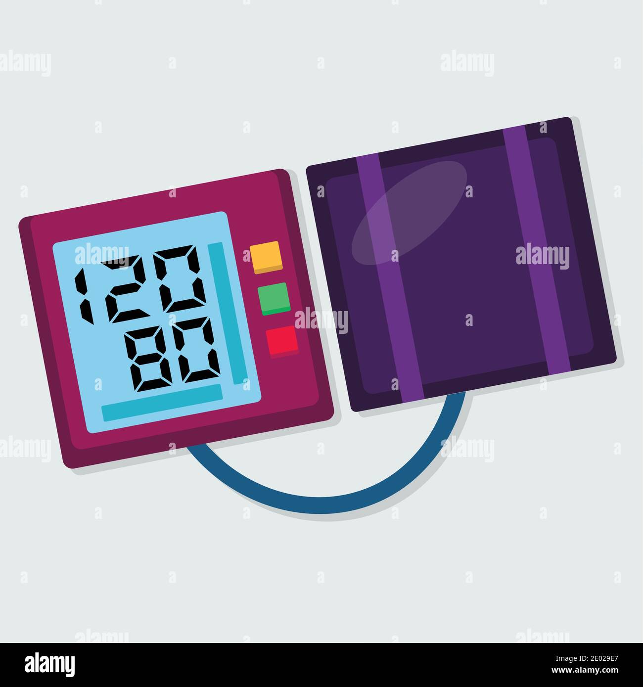 digital sphygmomanometer vector illustration in flat style Stock Vector
