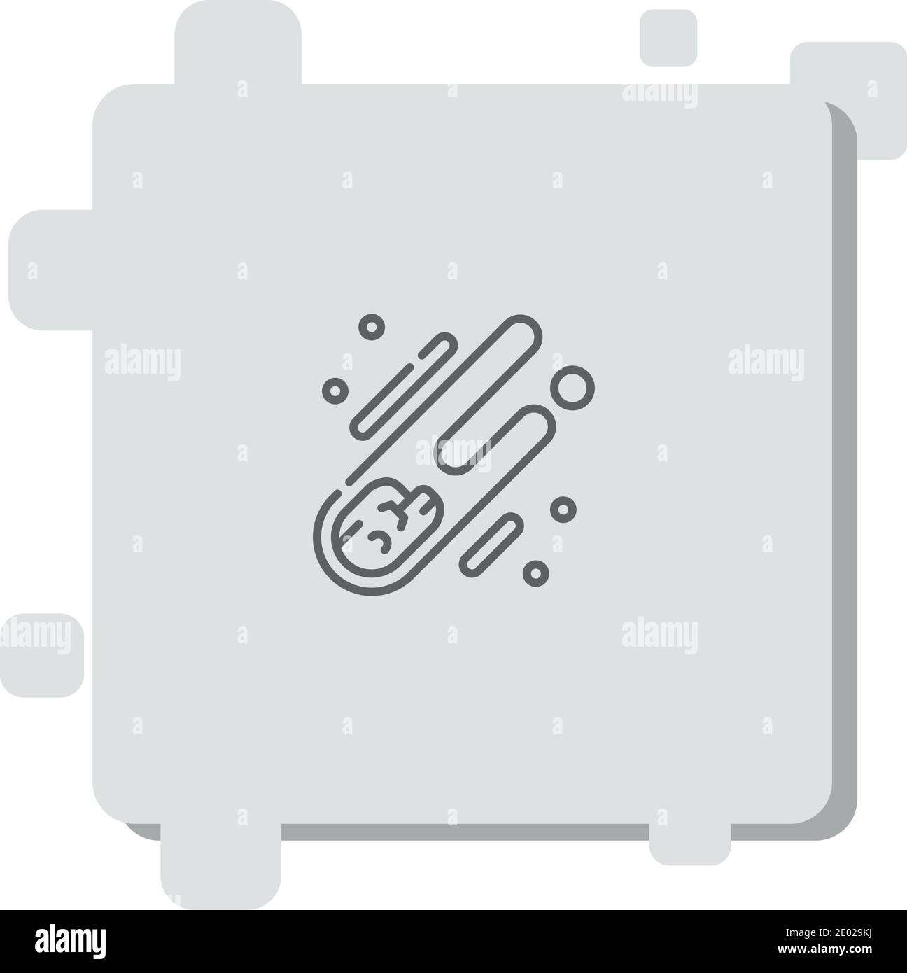 meteor vector icon modern simple vector illustration Stock Vector