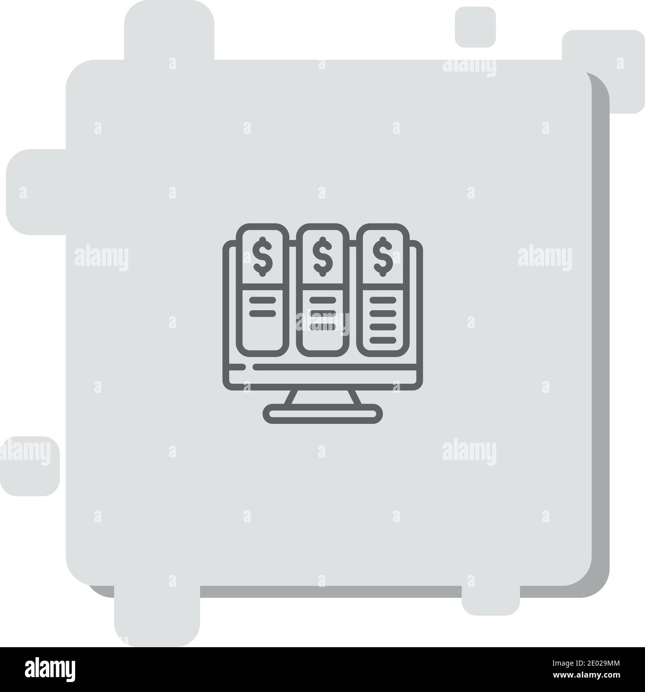 desktop vector icon modern simple vector illustration Stock Vector ...
