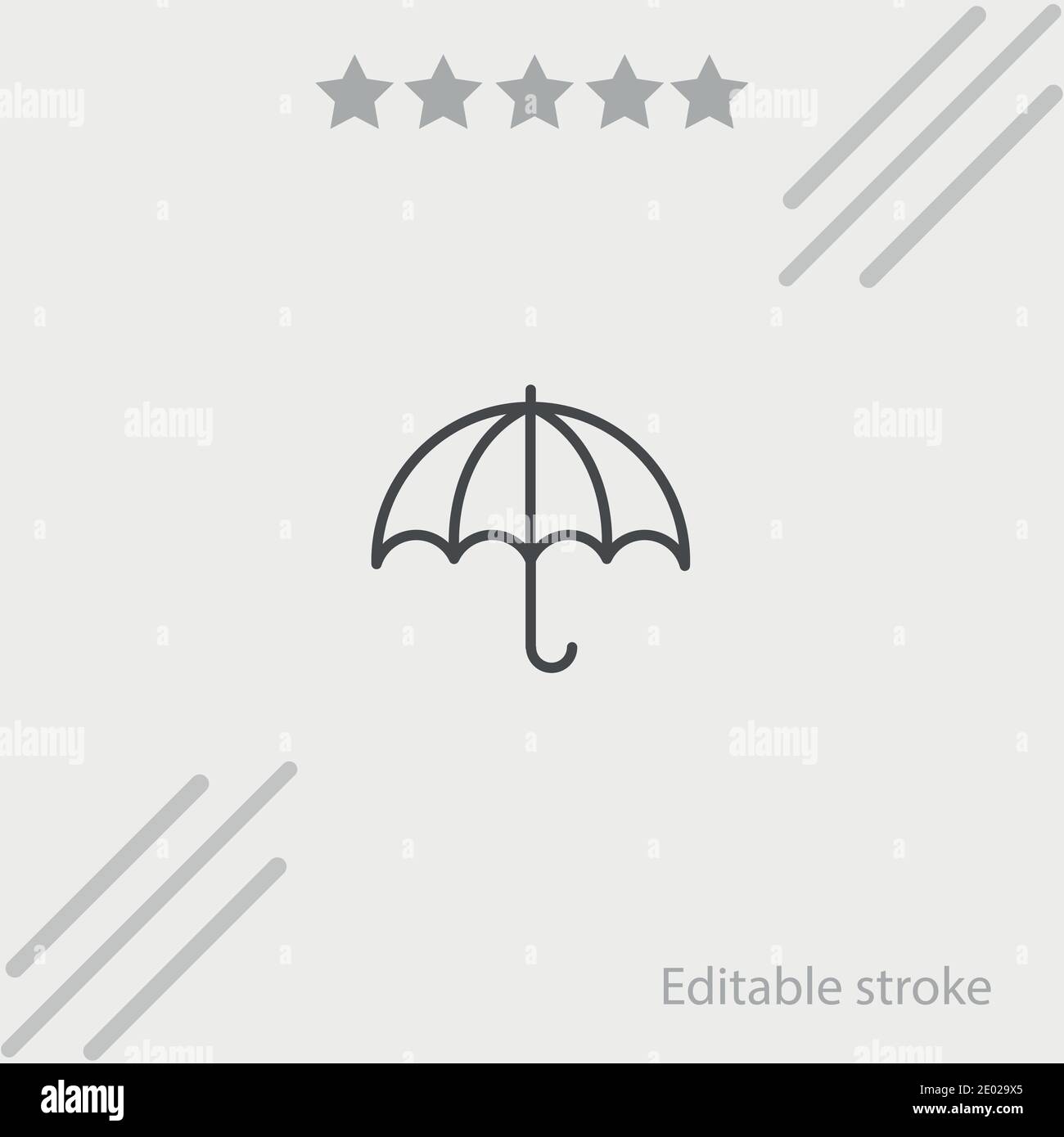 open umbrella vector icon modern simple vector illustration Stock ...