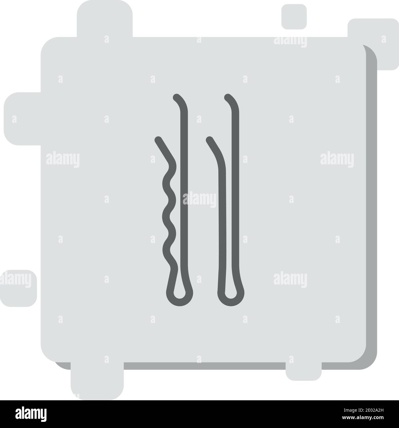 hair pin vector icon modern simple vector illustration Stock Vector