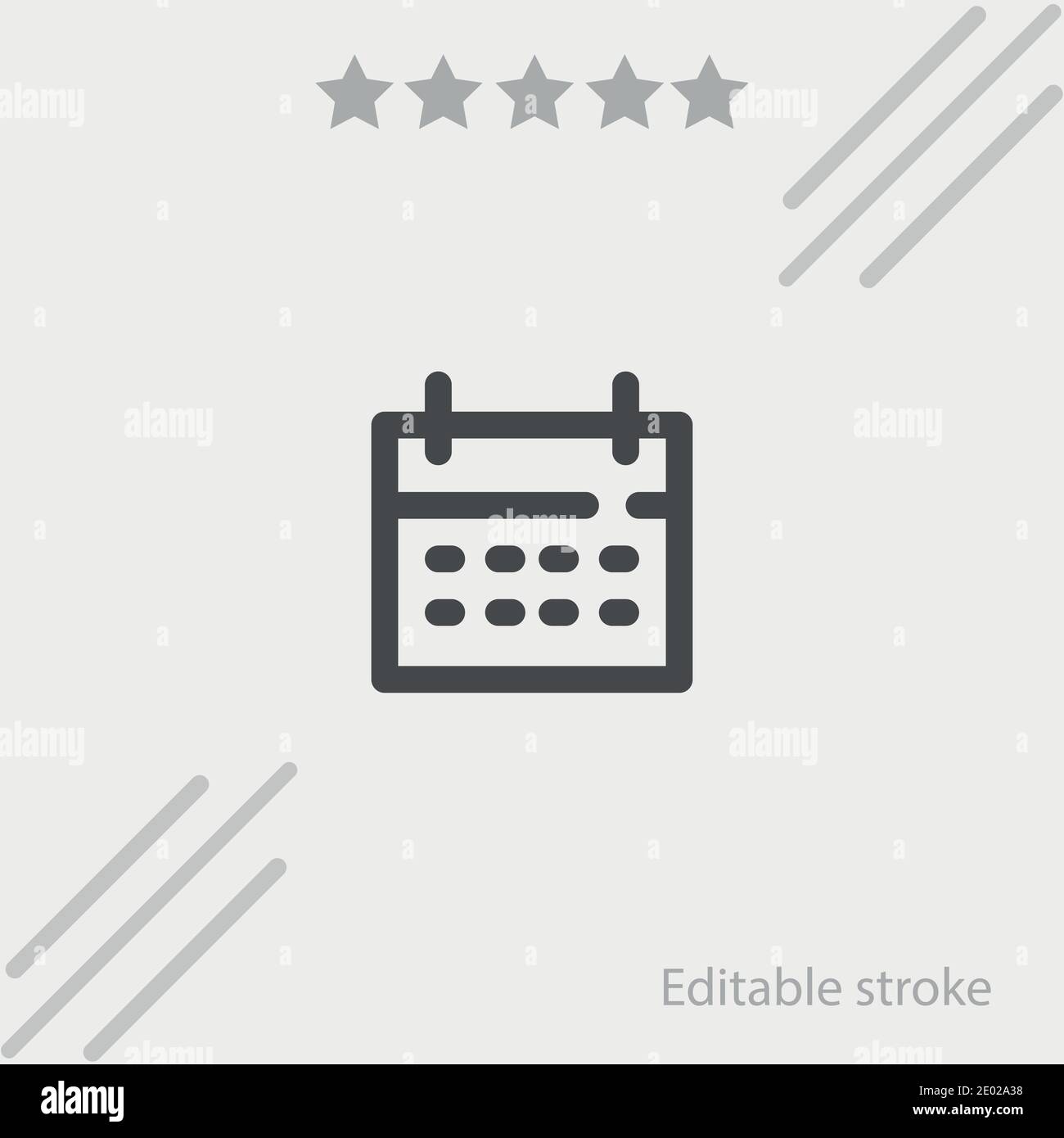 calendar vector icon modern simple vector illustration Stock Vector ...