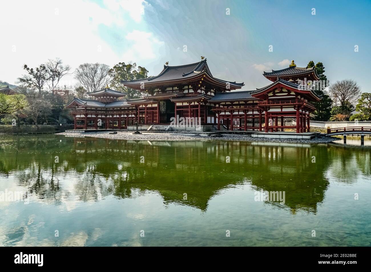 Phoenix Hall (Hoodo), Byodoin Temple, Uji, Kyoto, Japan Stock Photo