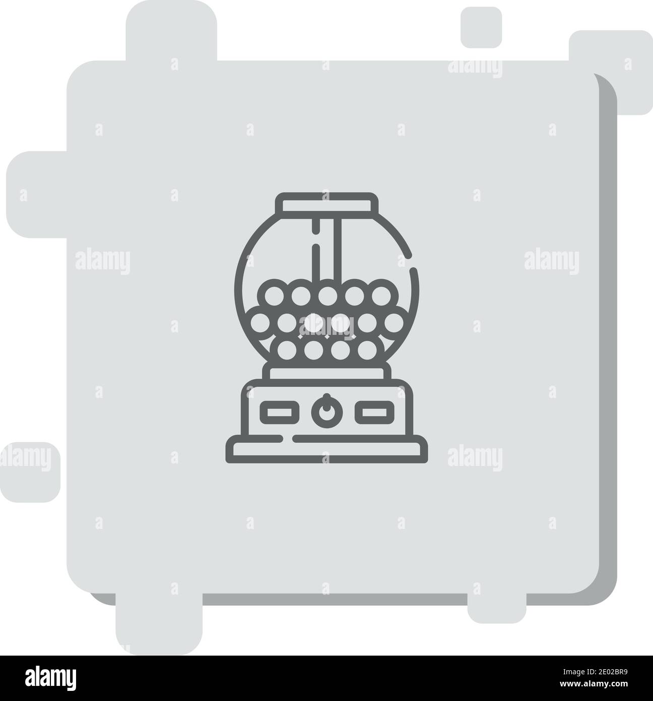 gumball machine vector icon modern simple vector illustration Stock ...