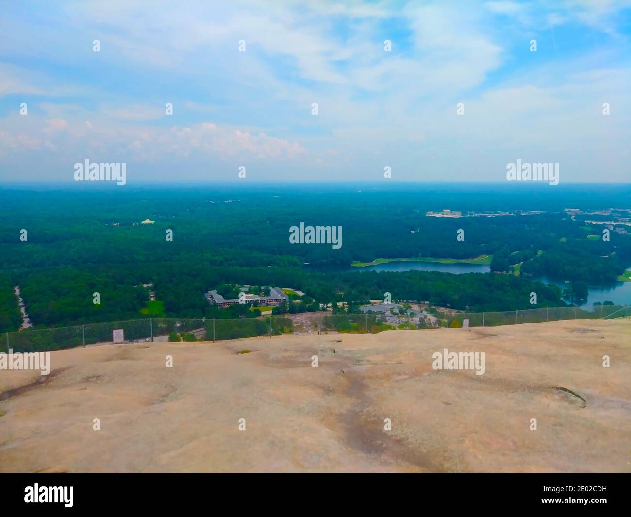 Stone Mountain, Ga USA 06 06 20 View of the horizon and buildings