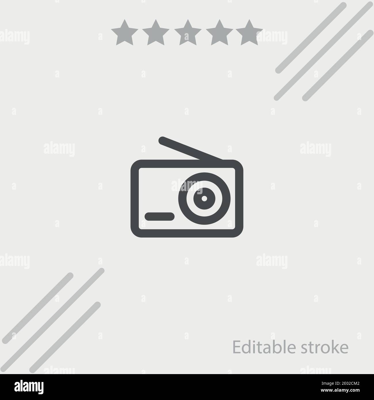 photo camera outlined tool vector icon modern simple vector illustration Stock Vector