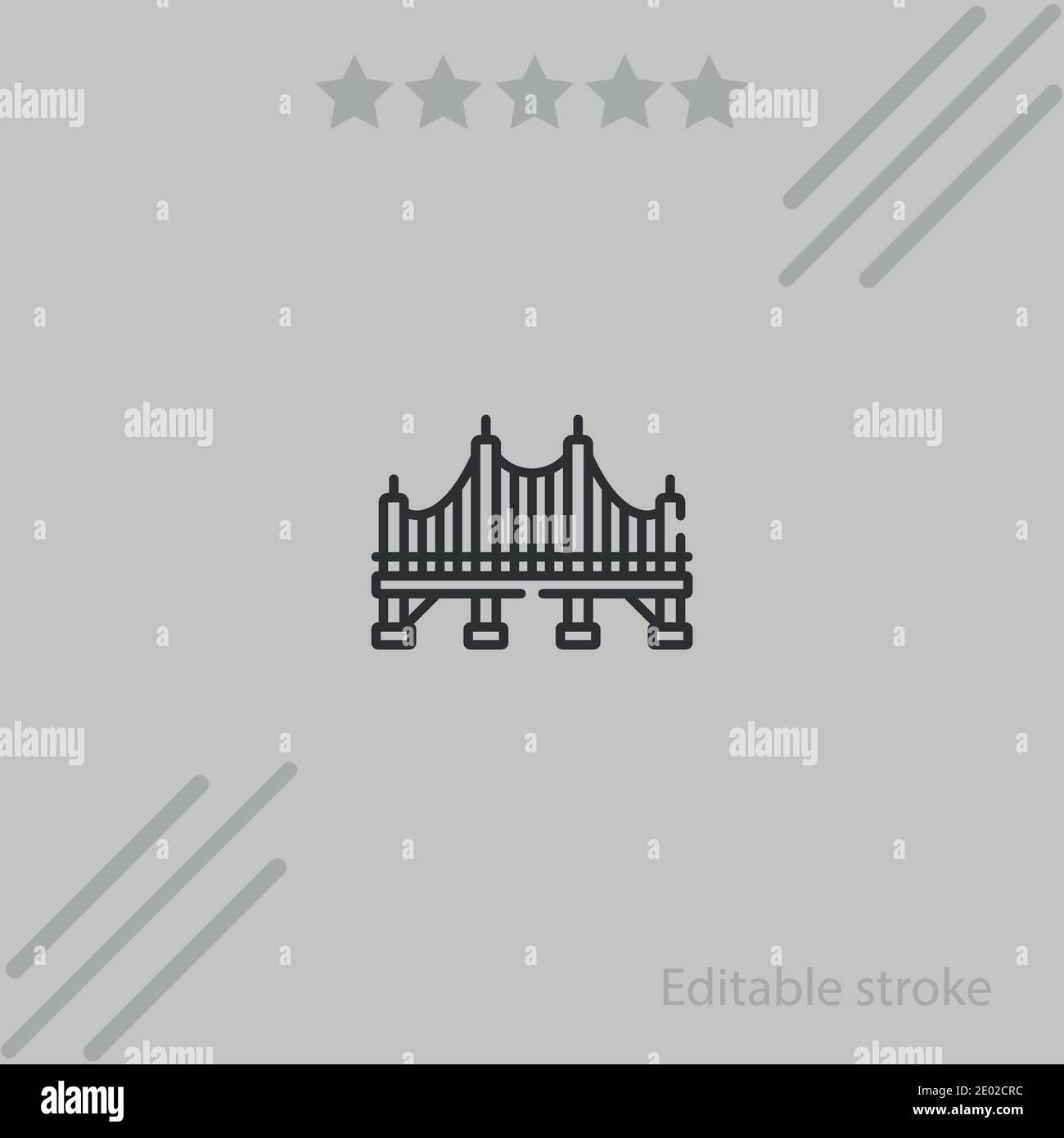 bridge vector icon modern simple vector illustration Stock Vector Image ...