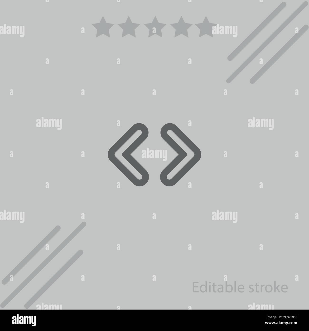 code programming signs outlines vector icon modern simple vector ...