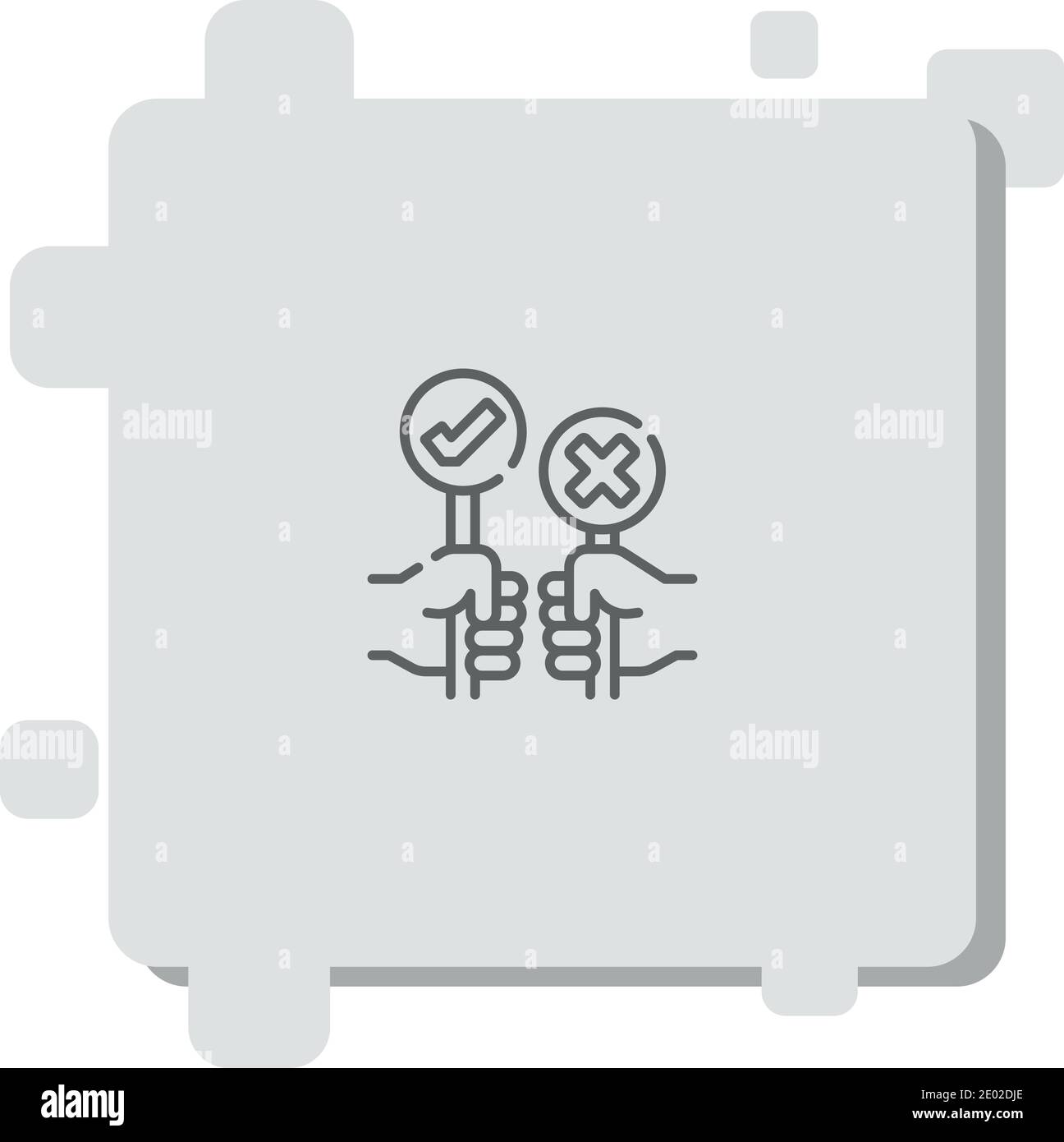 vote vector icon modern simple vector illustration Stock Vector