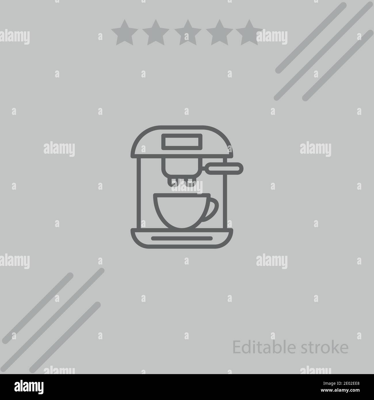 coffee machine vector icon modern simple vector illustration Stock ...