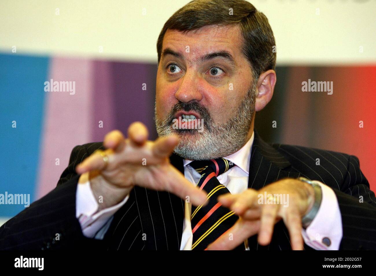File photo dated 01/02/06 of John Alderdice who led the Alliance Party from 1987 through to the negotiation of the 1998 Good Friday Agreement, speaking at an IMC press conference at the Hilton Hotel in Belfast. He has said that real dialogue was the last thing many republicans wanted. Stock Photo