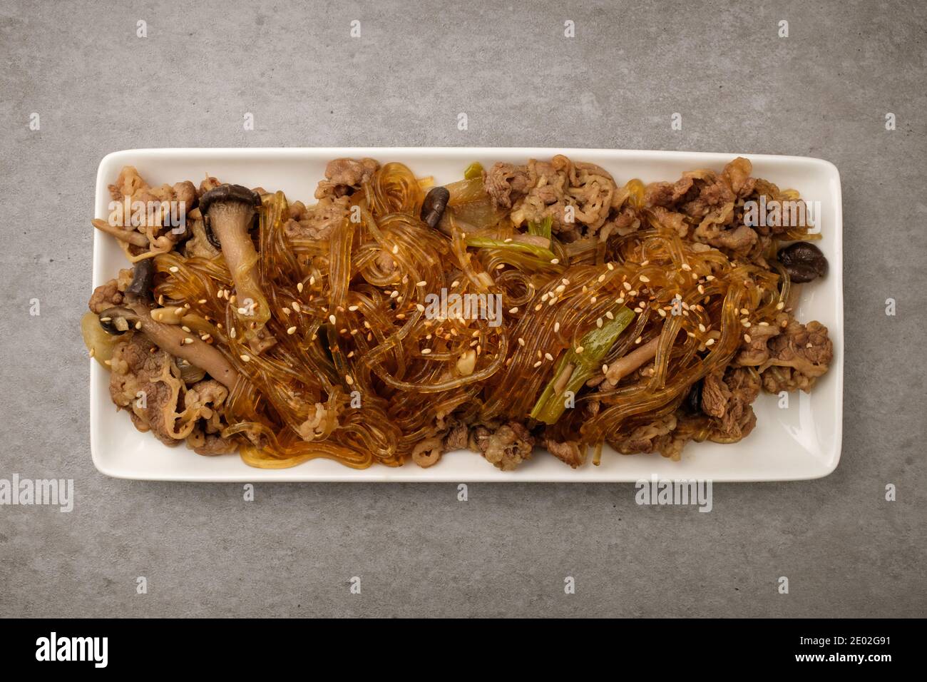Soy sauce bulgogi on white background Stock Photo Alamy