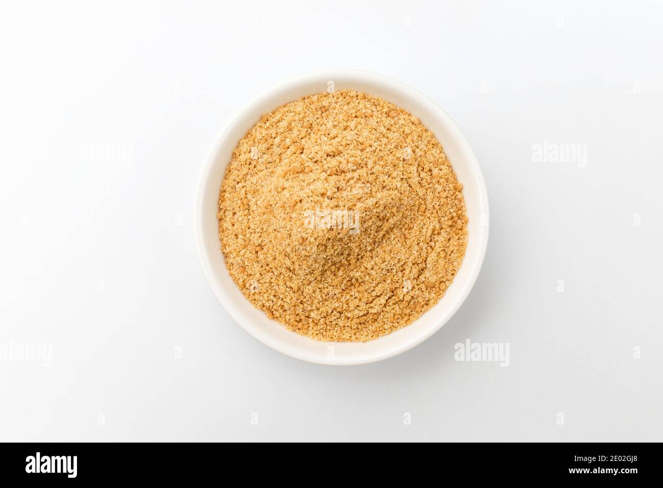 Meat flavored food additives. Powder that enhances the flavor. Seasoning with meat flavor Stock Photo