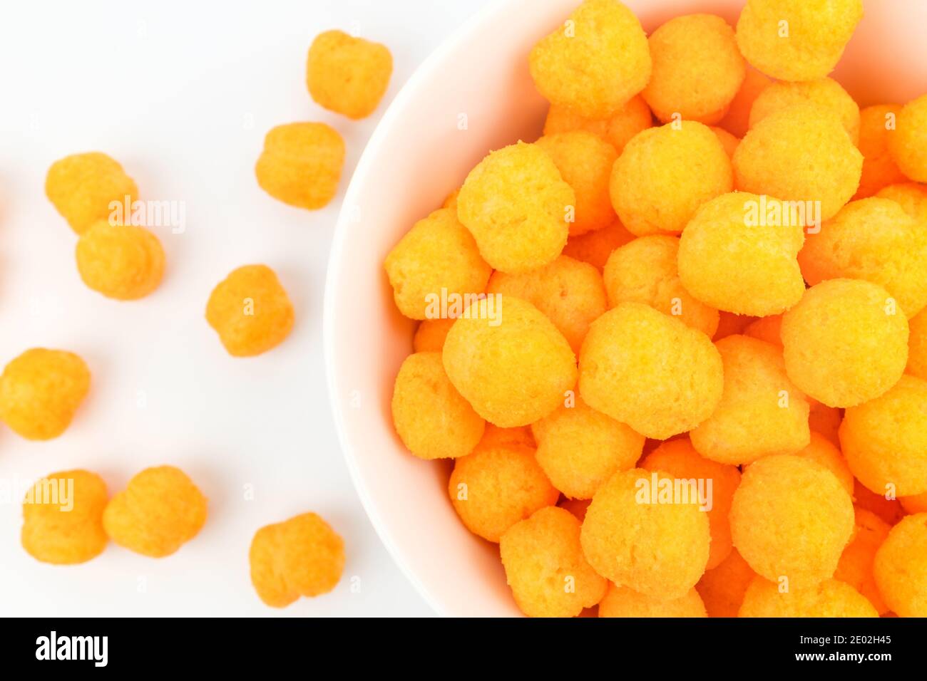 Cheese ball on white background Stock Photo