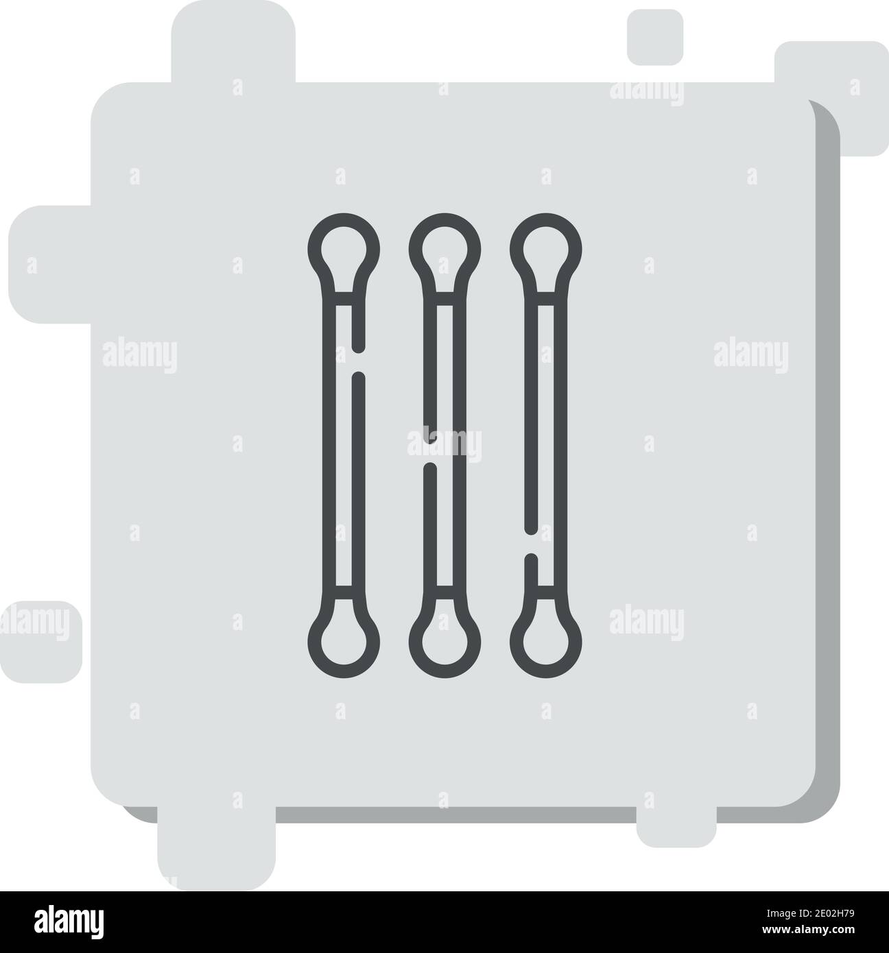 cotton buds vector icon modern simple vector illustration Stock Vector