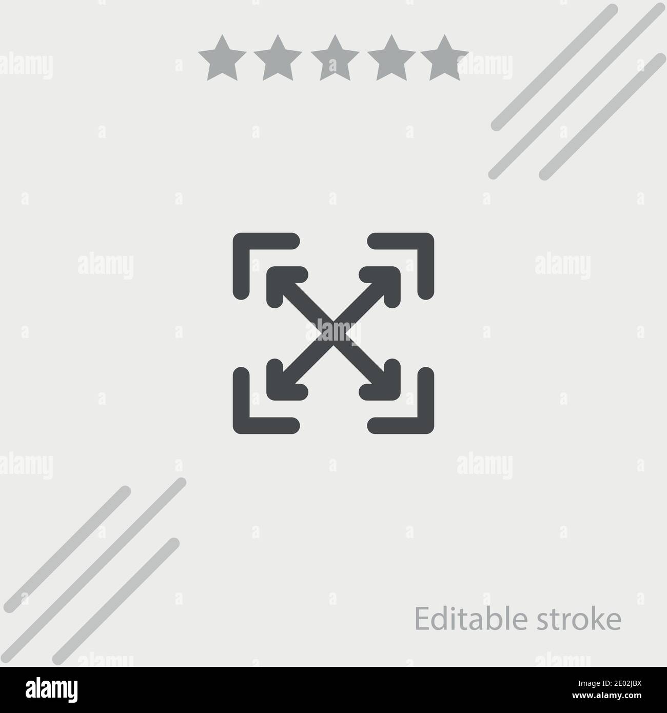 expand vector icon modern simple vector illustration Stock Vector Image ...