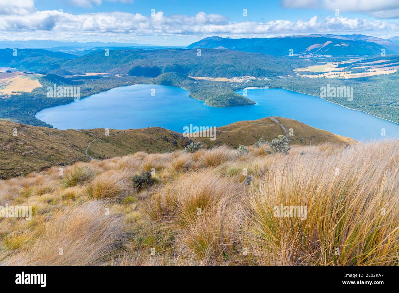 Panorama of lake Rotoiti in New Zealand Stock Photo - Alamy