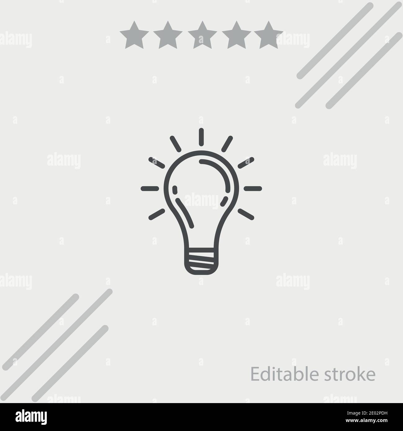 light bulb vector icon modern simple vector illustration Stock Vector ...