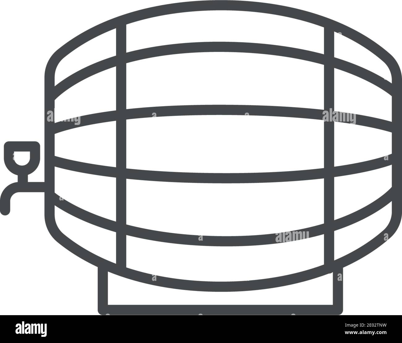 wine barrel vector icon modern simple vector illustration Stock Vector ...