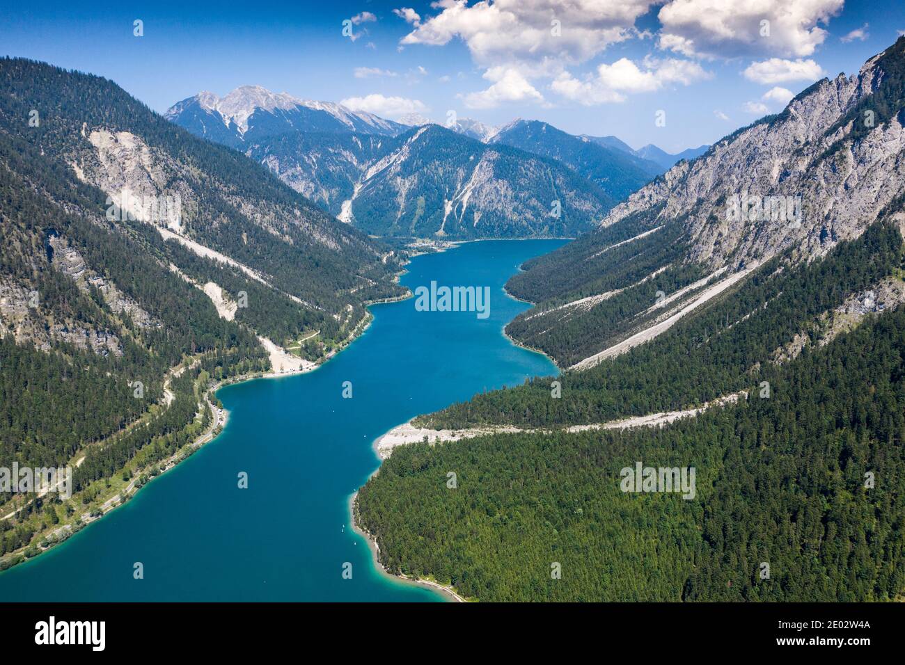 Plansee looking north, Tyrol, Austria Stock Photo