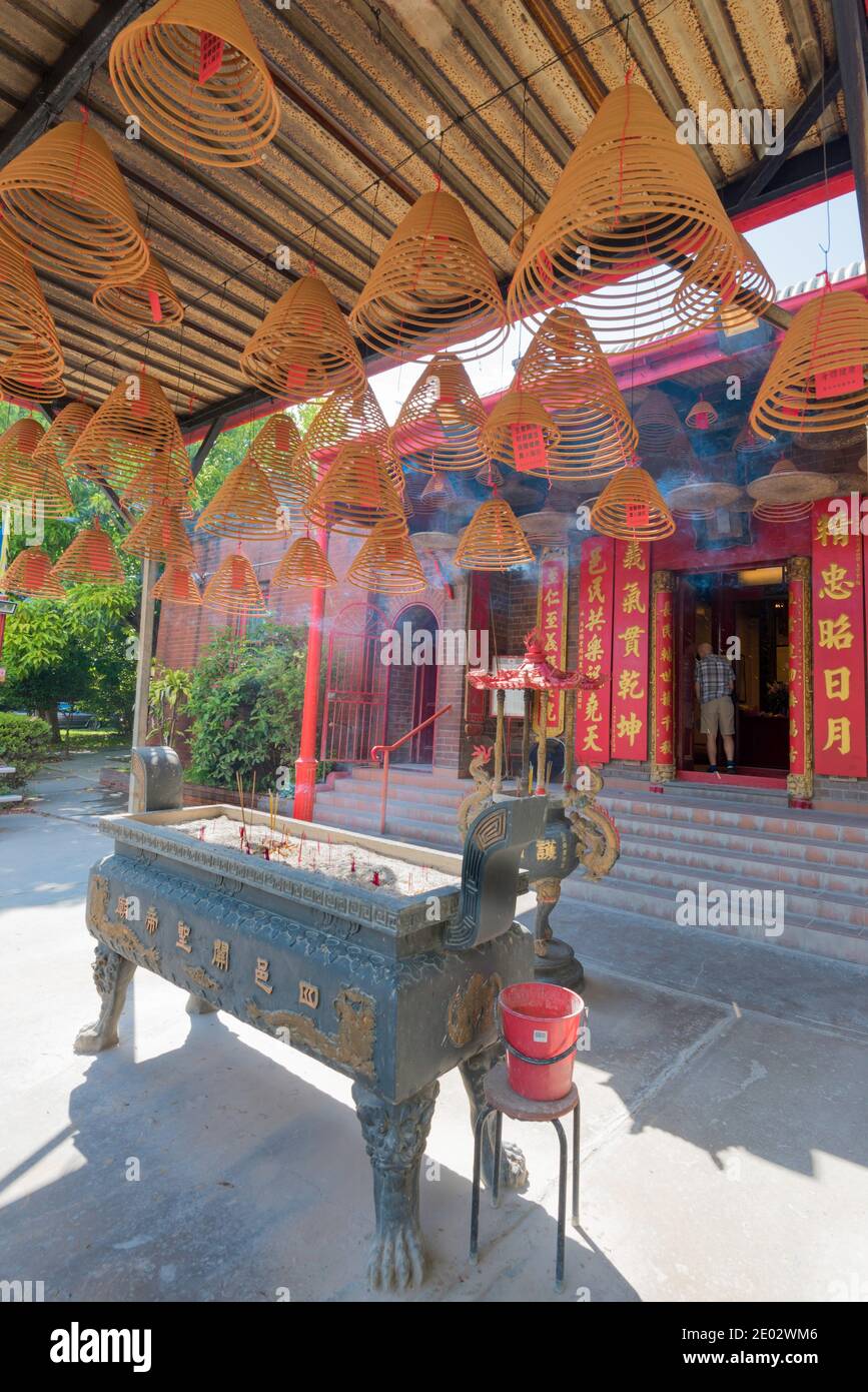 Incense sticks outside the Sze Yup Temple, a heritagelisted Chinese
